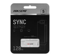 Compare HIKSEMI Dual USB FLASH, 128GB, USB 3.2 UDP Mini Size, TypeC, Silver at KSA Price