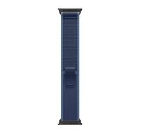 Compare Apple 49mm BlueBright Blue Trail&nbsp;Loop&nbsp;&nbsp;ML  Black Titanium Finish at KSA Price