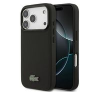 Compare LACOSTE  CASE IP 17 PRO MAGSAFE ICONIC PETIT PIQUE PU LACQUER LOGO BLACK at KSA Price