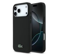 Compare LACOSTE  CASE IP 17 PRO MAX MAGSAFE ICONIC PETIT PIQUE PU LACQUER LOGO BLACK at KSA Price