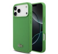 Compare LACOSTE  CASE IP 17 PRO MAX MAGSAFE ICONIC PETIT PIQUE PU LACQUER LOGO ESTRAGON GREEN at KSA Price