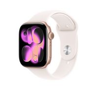 Compare Apple Watch Series 11&nbsp;GPS&nbsp;46mm&nbsp;Rose Gold Aluminium Case with Light Blush Sport Band ML at KSA Price