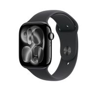 Compare Apple Watch Series 11&nbsp;GPS&nbsp;46mm&nbsp;Jet Black Aluminium Case with Black Sport Band SM at KSA Price