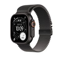 Compare Apple Watch Ultra 3&nbsp;GPS + Cellular&nbsp;49mm&nbsp;Black Titanium Case with Black Titanium Milanese Loop Sma at KSA Price