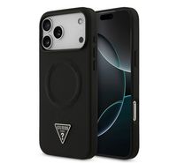 Compare GUESS  MAGSAFE CASE IP 17 PRO MAX PU LEATHER WITH TRIANGLE LOGO  BLACK at KSA Price
