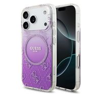 Compare GUESS  MAGSAFE CASE IP 17 PRO PC TPU GRADIENT GLITTER PATTERN  PURPLE at KSA Price