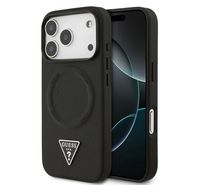 Compare GUESS  MAGSAFE CASE IP 17 PRO PU LEATHER  WITH TRIANGLE LOGO  BLACK at KSA Price