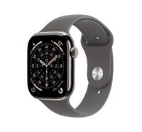 Compare Apple Watch Series 11&nbsp;GPS + Cellular 46mm&nbsp;Natural Titanium Case with Stone Grey Sport Band ML at KSA Price