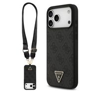 Compare GUESS  MAGSAFE CASE IP 17 PRO MAX PU LEATHER WITH NYLON STRAP  BLACK at KSA Price