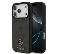 Compare GUESS  MAGSAFE CASE IP 17 PRO 4G PU LEATHER CASE WITH SMALL 4G AND CLASSIC METAL LOGOS  BLACK at KSA Price