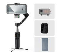 Compare Hohem Smartphone Gimbal 3Axis Stabilizer with Detachable Remote, 205mm, Up to 13 Hrs, Black at KSA Price