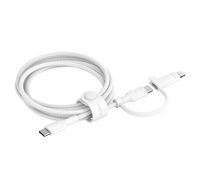 Compare BELKIN Braided Charging Cable  2 in 1, Type C & Lightning to Type C, 1.5M, White at KSA Price