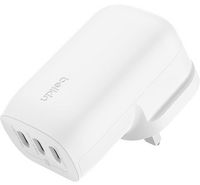 Compare BELKIN, Wall Charger, 3 Type C Ports, 2M Type C Cable, 45W, White at KSA Price