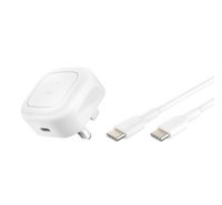 Compare BELKIN Wall Charger, Type C with 1M Type C Cable, UK Plug, 20W, White at KSA Price