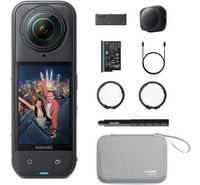 Compare Insta360 X5 Essential Bundle shoots 8K 360°, AI PureVideo, 185min battery, Fast charge, Black at KSA Price