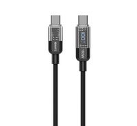 Compare iOsuite Zinc Alloy USBC to USBC Braided Cable, 100W, With Display Smart Off, 1.2M, Black at KSA Price