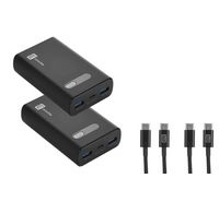 Compare CELLULARLINE 2 Power Bank 10000 Black PD + 2 USBC TO USBC  CABLE 1.5M BLACK 60W at KSA Price