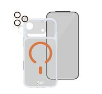 Compare ArmorPro D3O 3in1 Combo with Capture Button for iPhone 17 Pro Max, Clear with Orange Magsafe at KSA Price