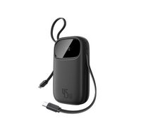 Compare Baseus Digital Display Power Bank with 2 Builtin USBC Cables, 10000mAh, 45W, Cosmic Black at KSA Price