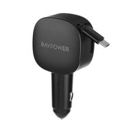 Ravpower PD Car Charger with Retractable Type…