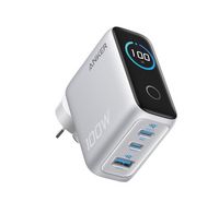 Compare Anker Charger 100W, 3 Ports, Smart Display, Silver at KSA Price
