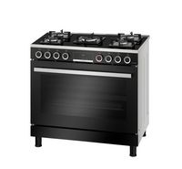 Compare Bosch, Gas Cooker, 90x60 cm, 5 Burner, Electronic Timer, Stainless Steel Black at KSA Price