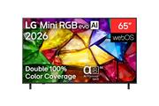 Compare LG, 65 Inch, Mini RGB evo AI, 4K Smart TV 2026, Motion Booster 288 at KSA Price