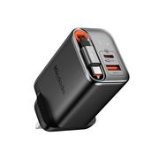 Compare Mcdodo, 67W, 1C 1A Digital Display , GaN Charger Built in 65cm retractable USBC Cable , Black at KSA Price