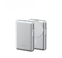 MOOGMAX, Magnetic Wireless Power Bank 10000mAh, Silver