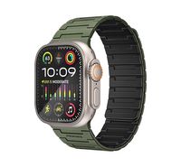 Compare Promate Premium Magnetic Silicone Watch Band, Powerful N52+ Magnets, ScratchResistant UVcoated silicone, Compatible with All Apple Watch Sizes and Series Including Ultra, MagBandMS at KSA Price