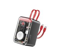 Compare Promate 20K Transparent Power Bank 35W USBC PD, Lightning & Watch, Red at KSA Price