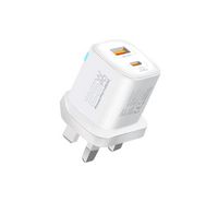 Compare Promate Wall Charger,Compact 25W USBC Power Delivery AC Charger with 18W QC 3.0 Charging Port, Adaptive Smart Charging,ShortCircuit Protection for Smart Phones, iPad, PowerPort25AC White at KSA Price