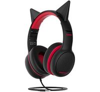 Compare Promate Kids Headset, Foldable Wired, 85dB Limit, Cat Ears, Onyx at KSA Price