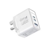 Compare Promate 45W Power Delivery GaNFast™ Charger, Dual USBC 45W Ports, and Quick Charge USBA 22.5W Port at KSA Price