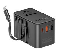 Promate Universal Travel Adapter with GaN Charger,…