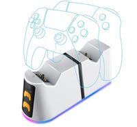 Compare Vertux PS5 Controller Charging Station with Dual ClickIn Slots, RGB Lights and LED Battery Indicator, DuoDockPS5 at KSA Price
