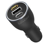 Compare Promate Car Charger, SuperFast 120W USBC™ Car Adapter with Dual TypeC™ 100W20W Power Delivery Ports, Qualcomm QC 3.0 USB Port and Over Charging Protection, PowerDrive120 at KSA Price