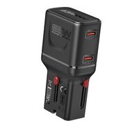 Compare Promate 65W GaNFast Travel Charger, Dual USBC PD with PPS at KSA Price
