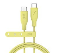 Joda 60w c to c silicone cable 1m yellow&nbsp;