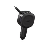Compare Joda carflex 60w car charger with builtin cable 2port 1usbc , 1usba black at KSA Price