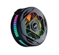 Compare Drip portable magnetic phone cooling radiator with led display & removable grip black at KSA Price