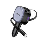 Ugreen car charger with retractable cable usb-c…