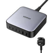 Ugreen gan 200w desktop charger 6-port - space…