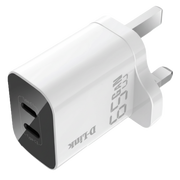 Compare DLink 65W GaN USB Wall Charger, 4Port Fast Charger, USBC PD 3.0 & USBA QC 4.0, Charges MacBook, iPhone, iPad, Samsung Galaxy & Laptops Simultaneously, Compact Travel Size at KSA Price