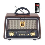 Denx, portable hi-fi retro radio with bluetooth, rechargeable…