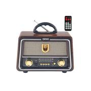 Denx, portable retro radio with bluetooth, rechargeable…