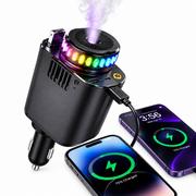 Compare Smart 5in1 car charger 45w with pd 3.0 fast charging, rgb ambient light & builtin fragrance at KSA Price