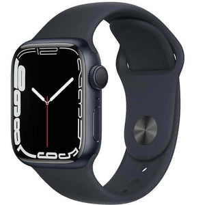 Compare Apple Watch Series 7 GPS, 41mm Smart watch  Midnight Aluminium Case with Midnight Sport Band  Regular. Fitness Tracker, Blood Oxygen & ECG Apps, AlwaysOn Retina Display, Water Resistant at KSA Price