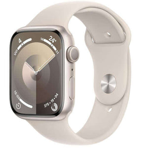 Compare Apple Watch Series 9 GPS + Cellular 41mm Smartwatch with Starlight Aluminum Case with Starlight Sport Band SM. Fitness Tracker, Blood Oxygen & ECG Apps, AlwaysOn Retina Display, Water Resistant at KSA Price