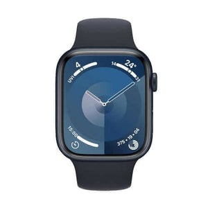 Compare Apple Watch Series 9 GPS 45mm Smartwatch with Midnight Aluminum Case with Midnight Sport Band ML. Fitness Tracker, Blood Oxygen & ECG Apps, AlwaysOn Retina Display, Water Resistant at KSA Price